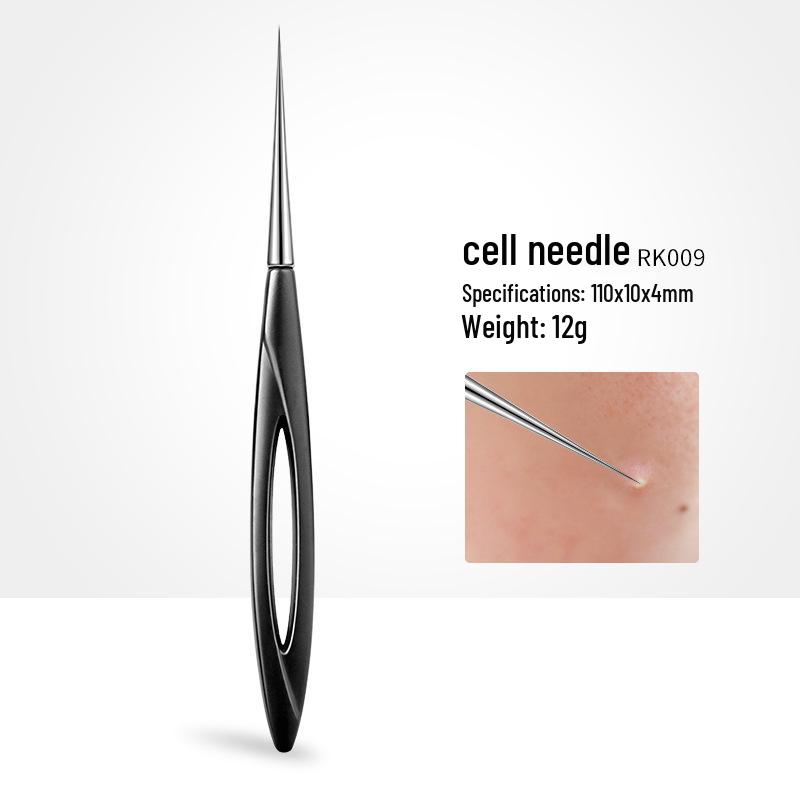 

Набор игл от акне из черной нержавеющей стали: Набор из 2 инструментов для удаления черных точек и прыщей с тонкими наконечниками.