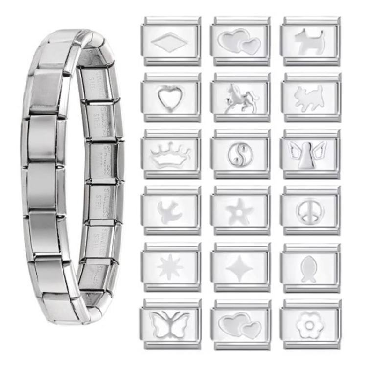 Настраиваемый итальянский браслет-шарм Набор-стартер для браслета-шарма для создания индивидуальных браслетов