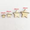 VORCOOL Christmas Wood Slices,200pcs Wooden Stars Wood Star Slices Mini Star Embellishments for Wedding Crafts Making