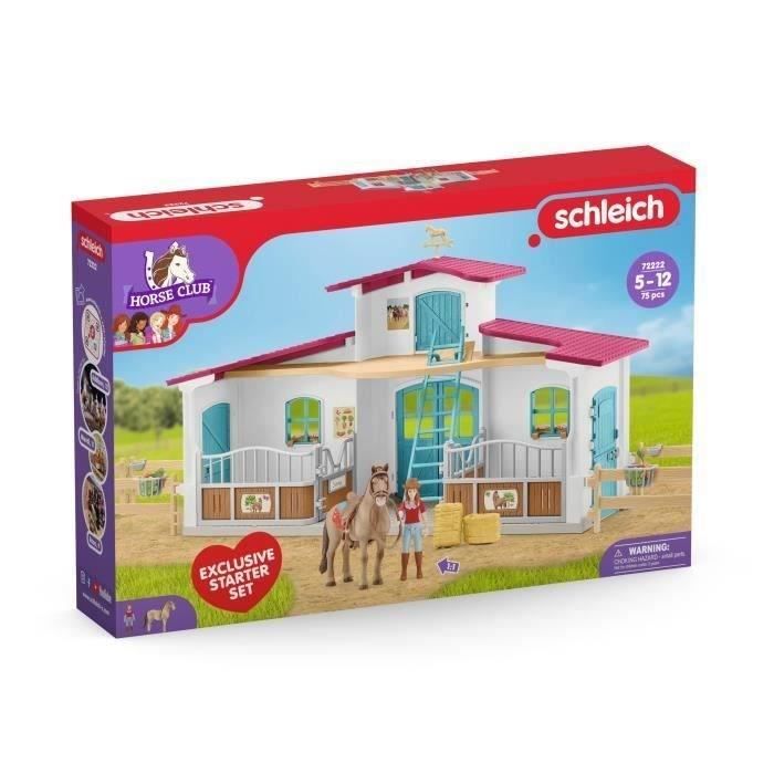 Equestrian Center, Figurine Box with 75 Elements Included Including 1 Horse, from 5 Years Old, Schleich 72222 Horse Club