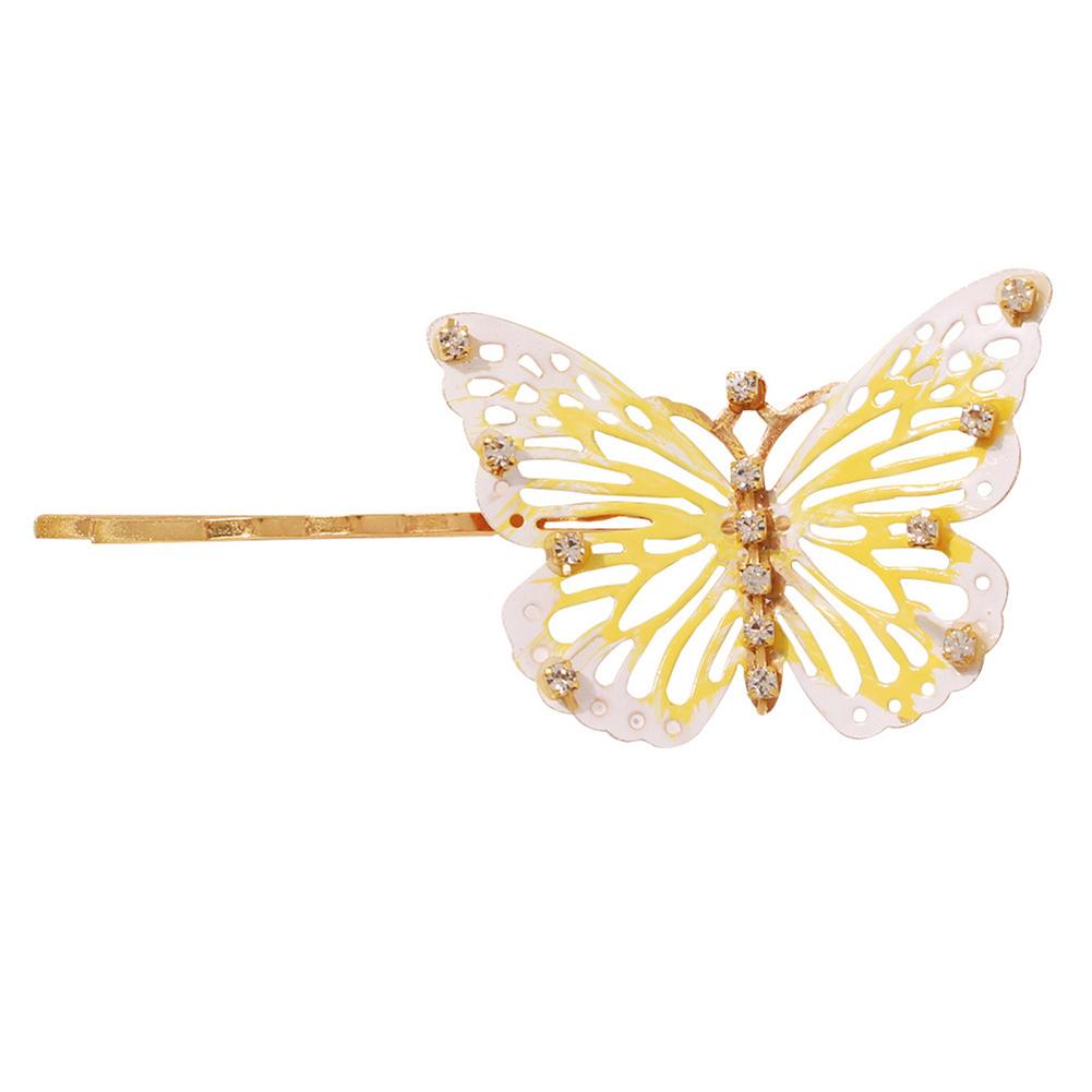 Damen Mode Metall Tierform Strass Haarspange zum Frisieren