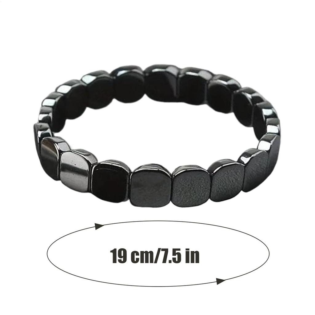 Hand Bracelet Everyday Wear Fashionable Natural Hematie Stone Bracelet for Men for Father Husband Boyfriend Classmates
