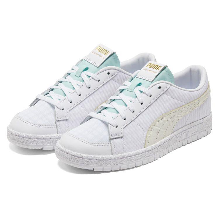 Puma Ralph Sampson 70 Lo Layer Retro Casual Low Top Sneakers Unisex Sneakers White Yellow 383540-01
