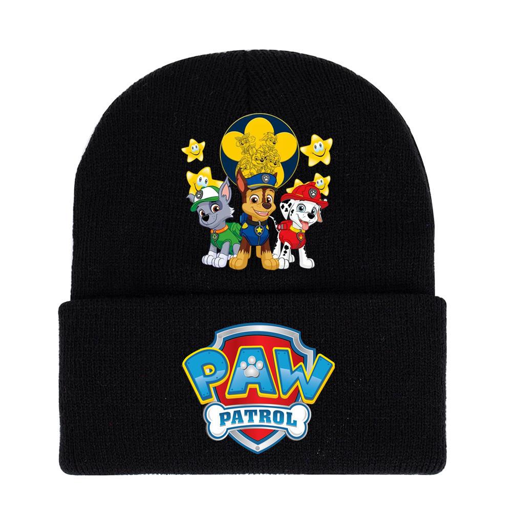 Paw Patrol Unisex Knitted Hat: 2024 Autumn/Winter Trendy Outdoor Warm Knit