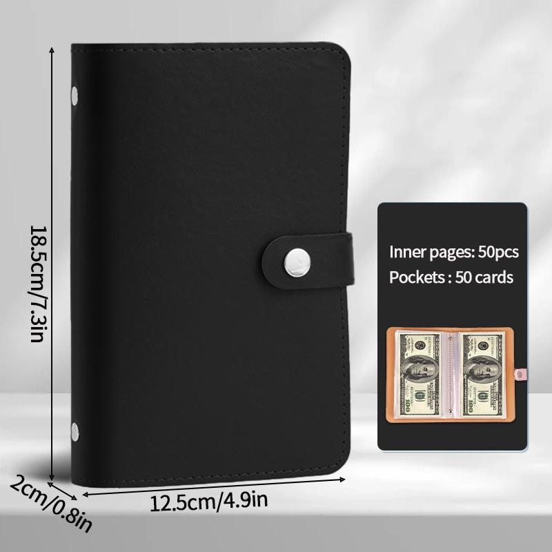 Coin Collection Album Tickets Collection  Album for Tickets 50Pages Saving Piggy Banks Cash Collect Book Money Organizer