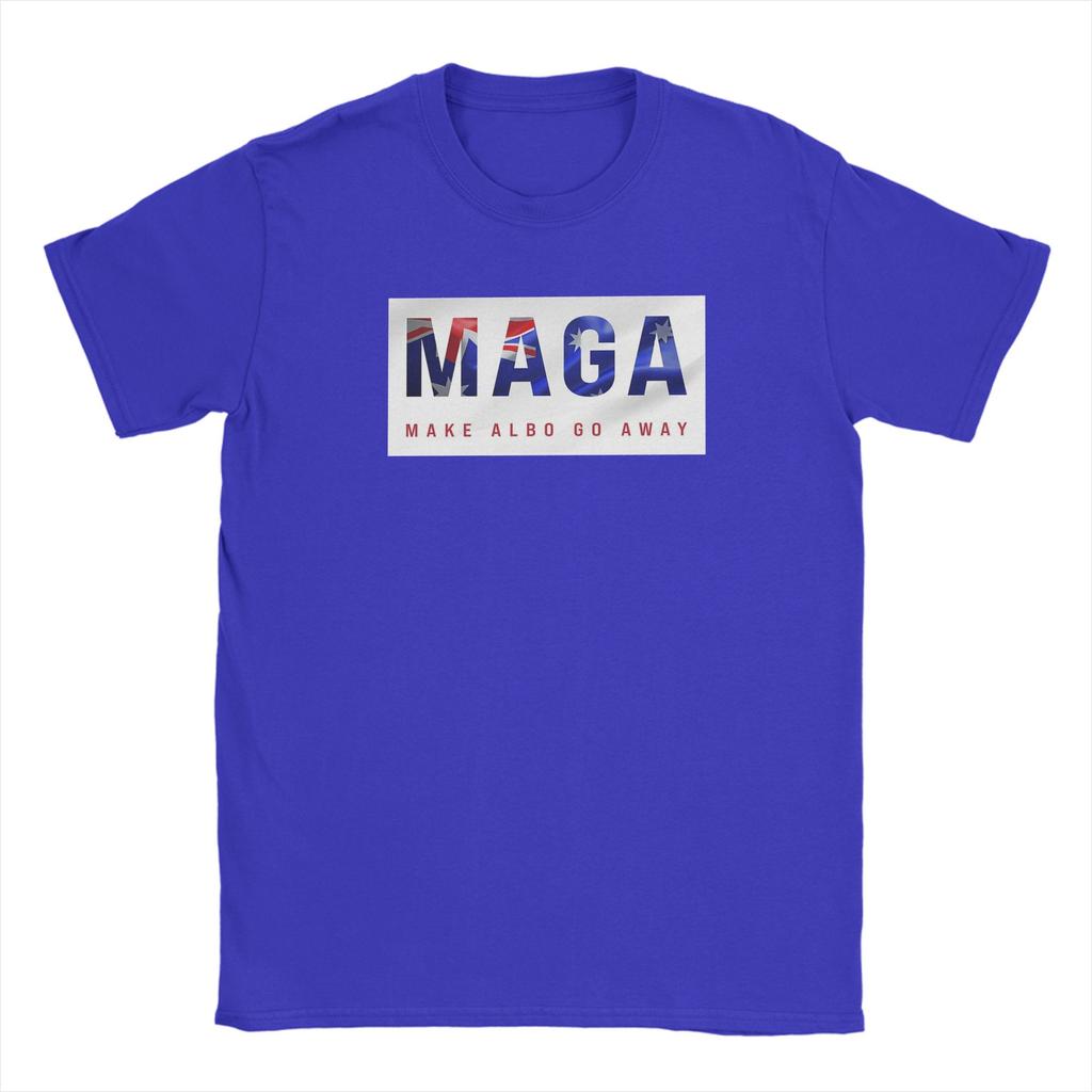 MAGA Make Albo Go Away Tričko pro muže Vintage Trička z čisté bavlny S kulatým výstřihem Krátký rukáv Oblečení velkých velikostí