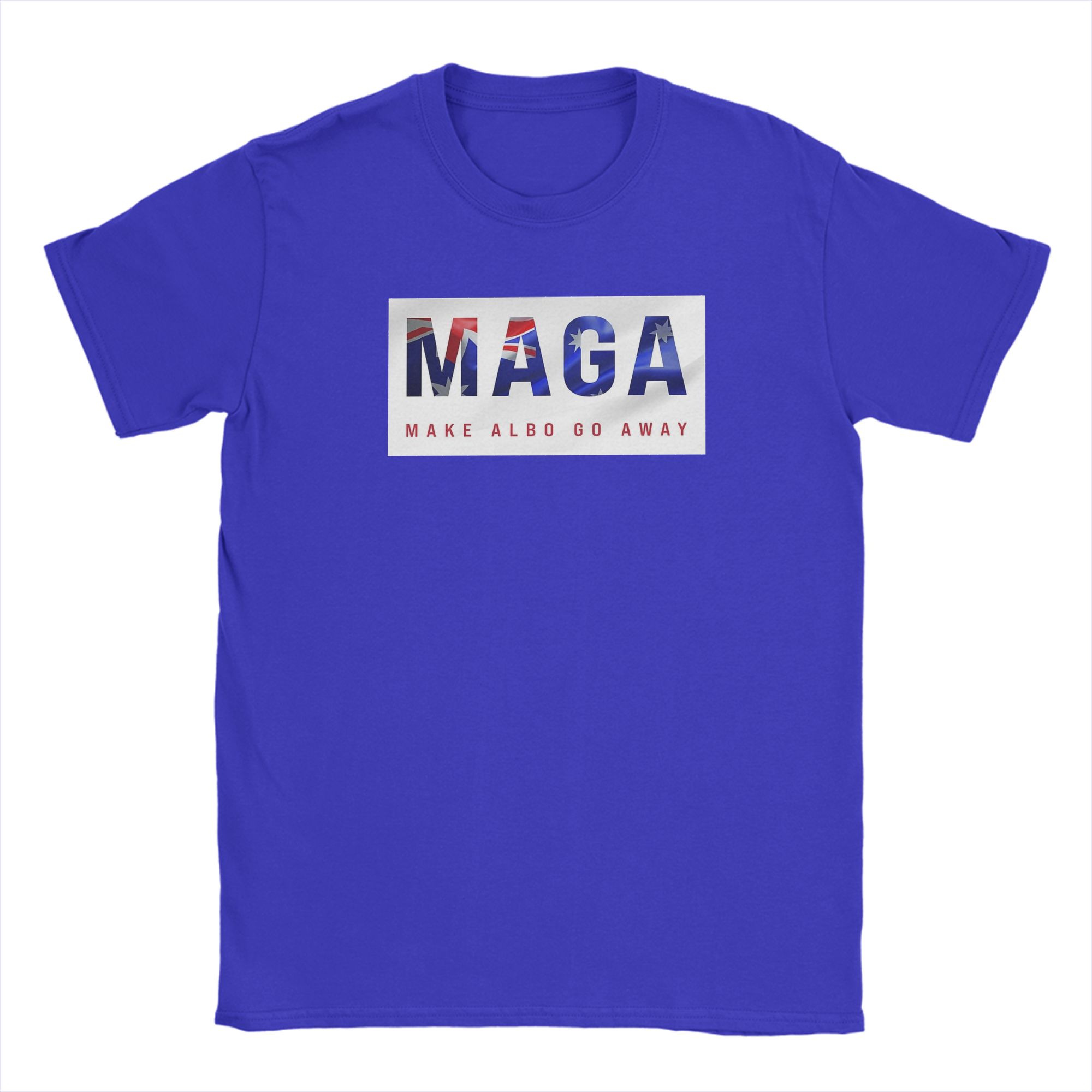 

MAGA Make Albo Go Away TShirt for Men Vintage Pure Cotton Tees O Neck Short Sleeve T Shirts Big Size Clothes L