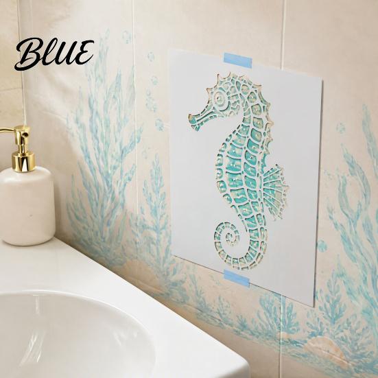 Craft Stencils for Stencil Plastic Sea Animal Stencil Set Wood Ocean Wall Art Octopus Mural