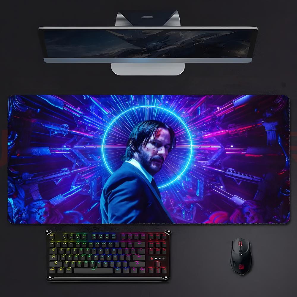 Coole Actiefilm Jjohn Wick Muismat Grote Gaming Muismat Met Gestikte Randen Verdikte Bureau Mat PC