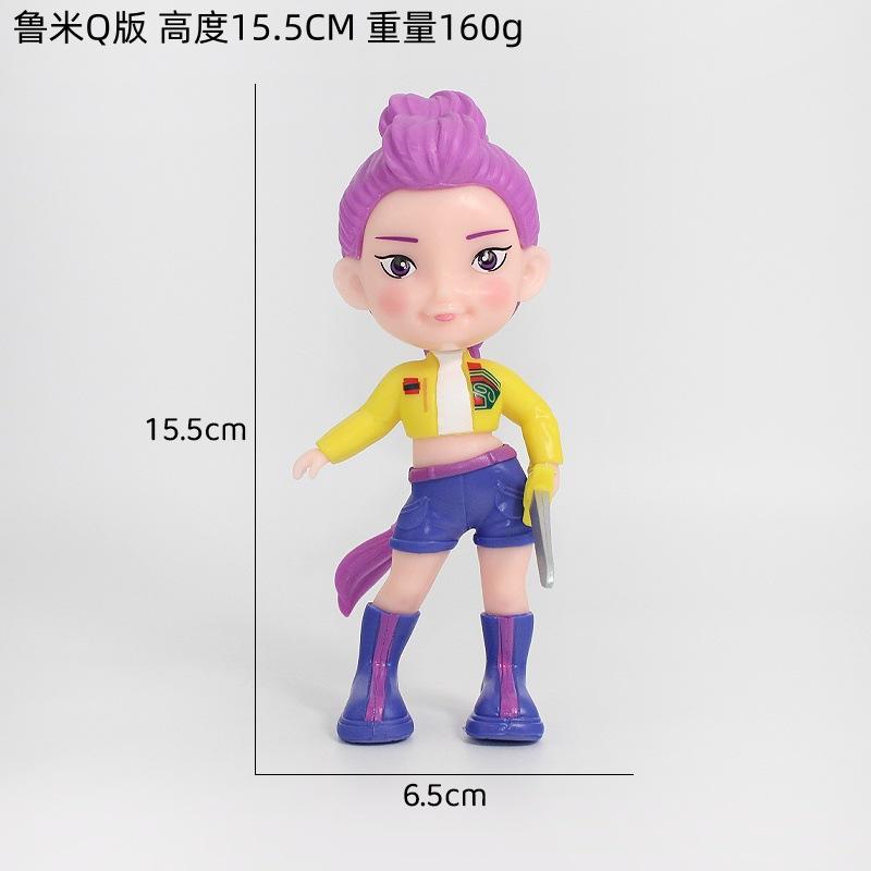 Fierce Fashion Girl Group Figures - Cute Cartoon Model Collectibles for Desktop & Shelf Stunners