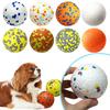 Dog Ball Toy High Elastic Bite Resistant Anxiety Relief with Unique 3D Protrusions for Aggressive Chewers Interactive Pet Supplies
