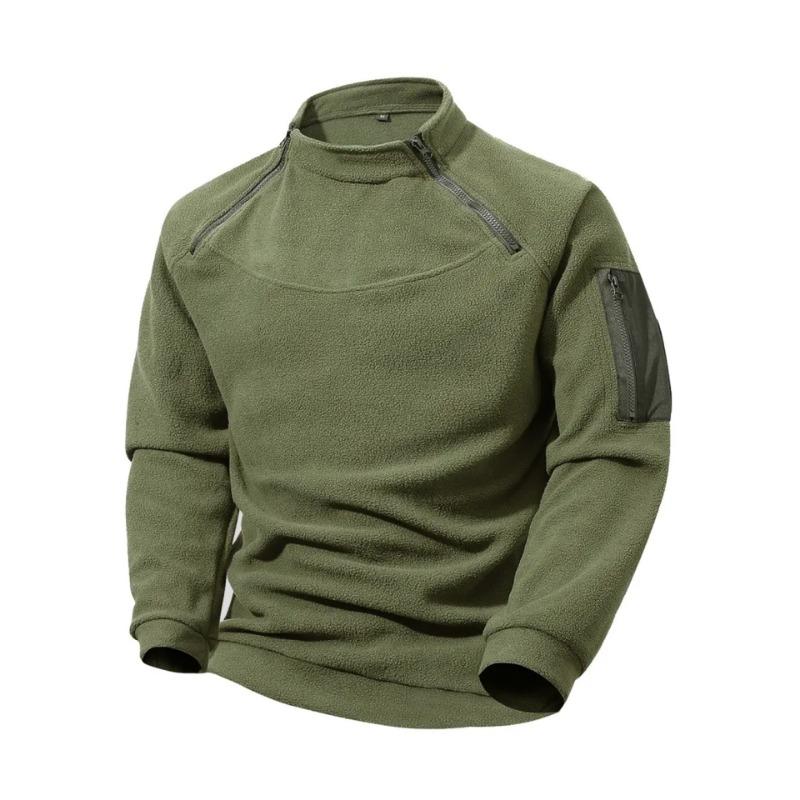 New Autumn and Winter Men's Sweatshirt Jacket Casual Warm Breathable Long Sleeve Side Zipper