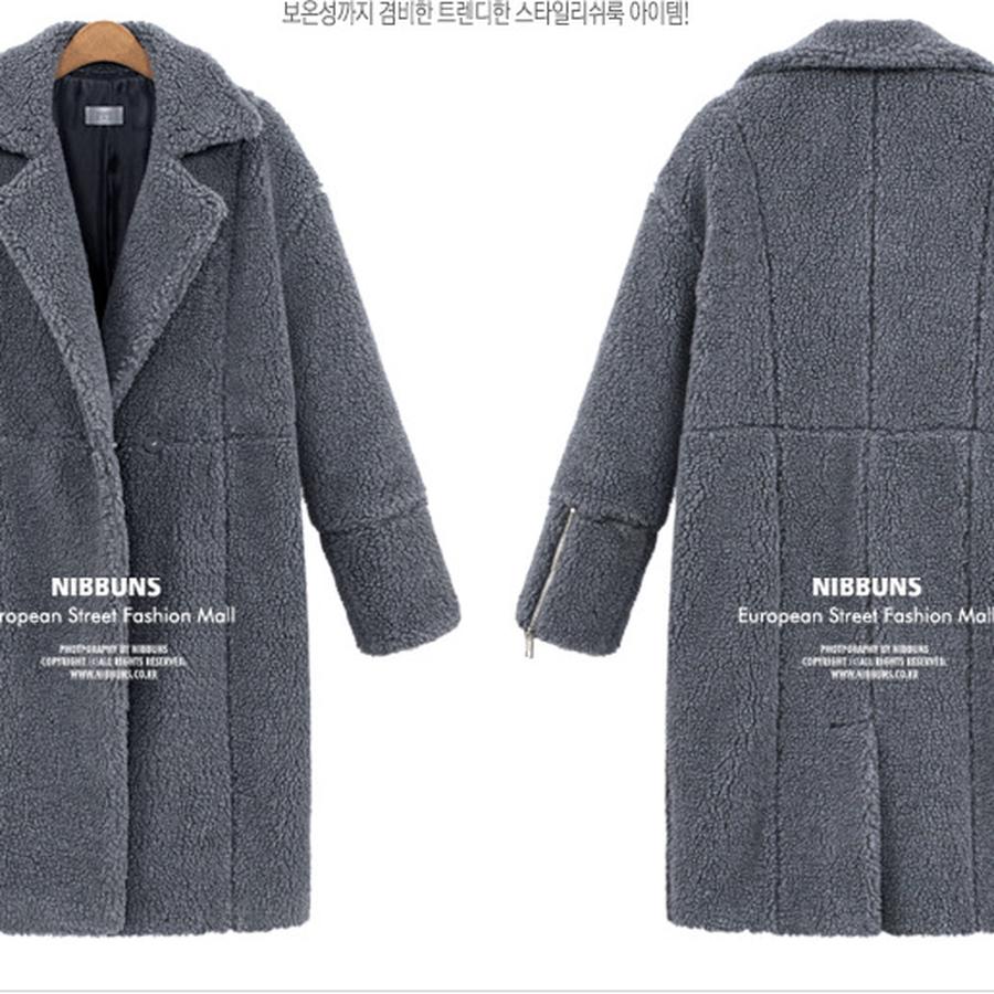 Autumn Fashion Women's Small Floral Windbreaker Mid-Length Wool Coat