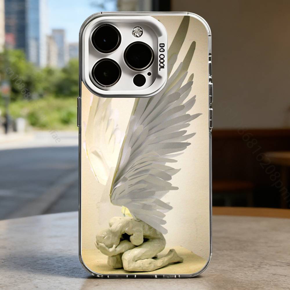 Artistic Style of Angels Case for iPhone17 16 15 14 13 12 11 Pro Max Plus Air 16E X XR XS Max Hard Shockproof Bumper Cover