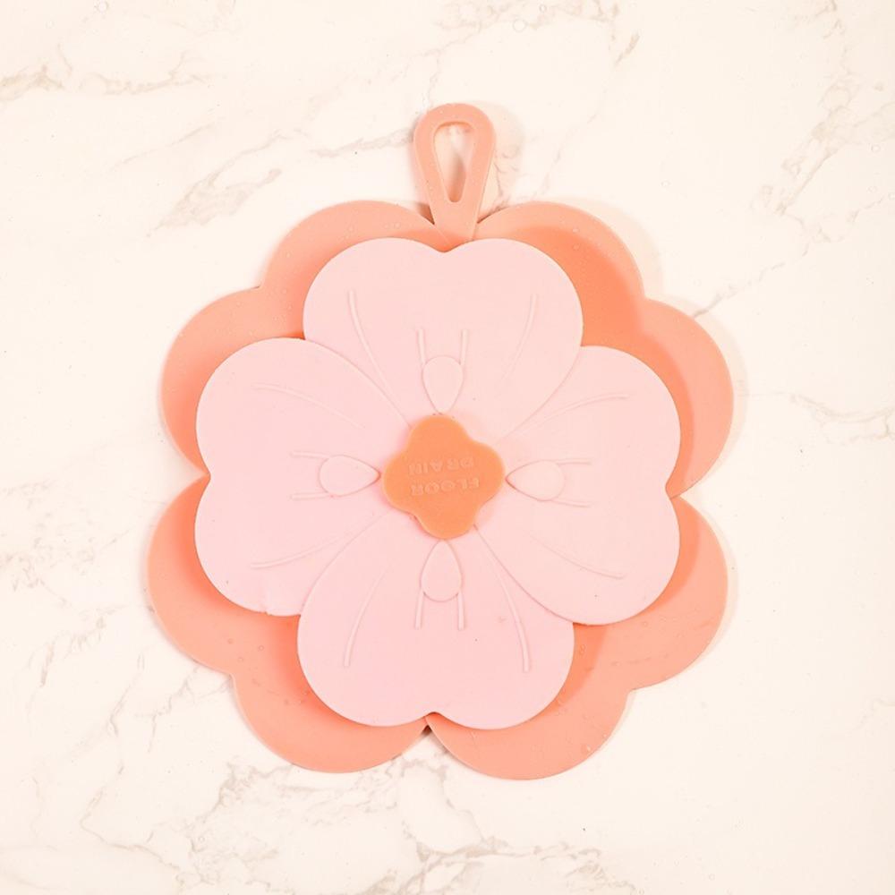 

Lucky Clover Bathroom Floor Drain Cover Hair Stopper Sink Strainer Durable Sealing Cover розовый