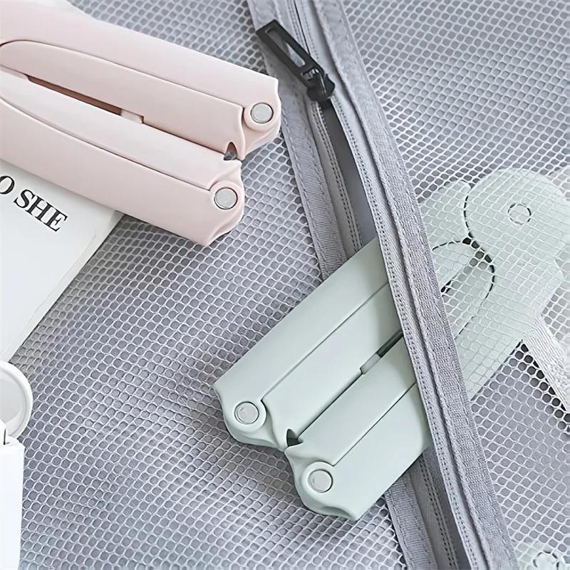 Folding Clothes Hanger, Portable Hanging Clothes Hanger, Travel Multi-functional Clothes Drying Rack, Home Clothes Hanger Clip