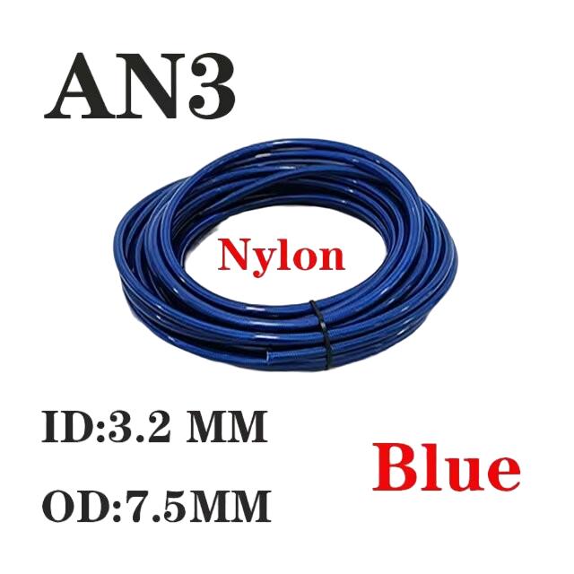 AN3 Motorrad Auto Hydraulischer Bremschlauch Automobil Racing Nylon PTFE Stahlgewebe Kupplung Universell Scheibenbremse Ölleitung 1/8