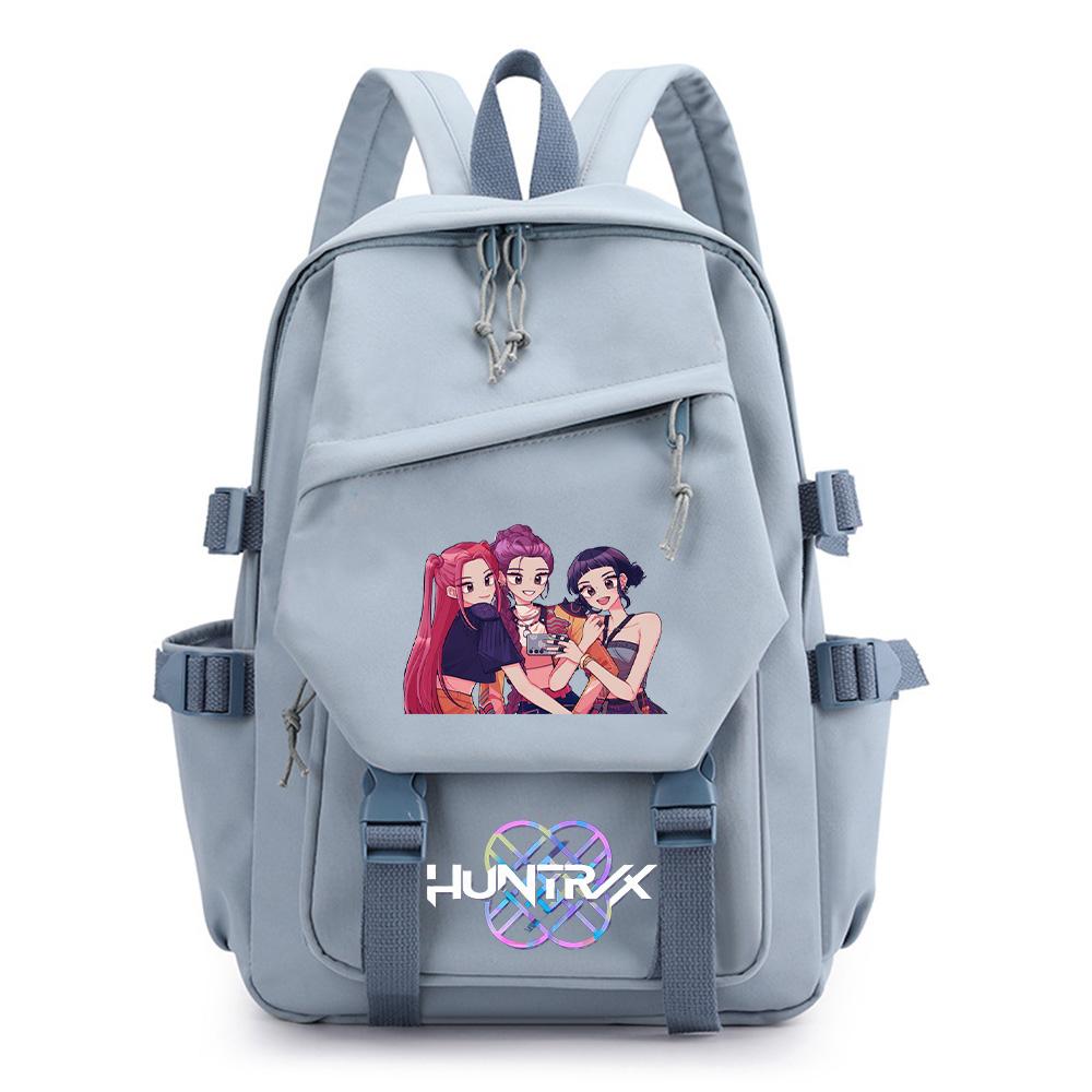 Anime K-Pop Printed Waterproof Backpack for Teen Boy Gril Schoolbag Children Student Women Large Capacity Travel Bag Kid Gift Mochila