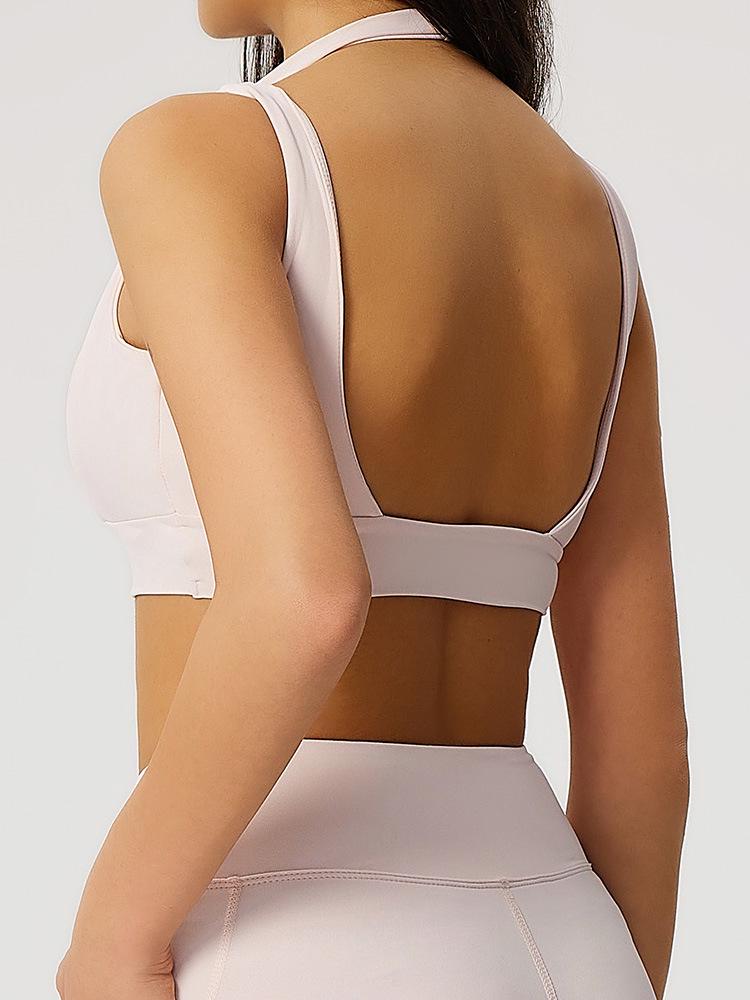 Women's Cross-Border Yoga and Fitness Sports Vest with Removable Bra