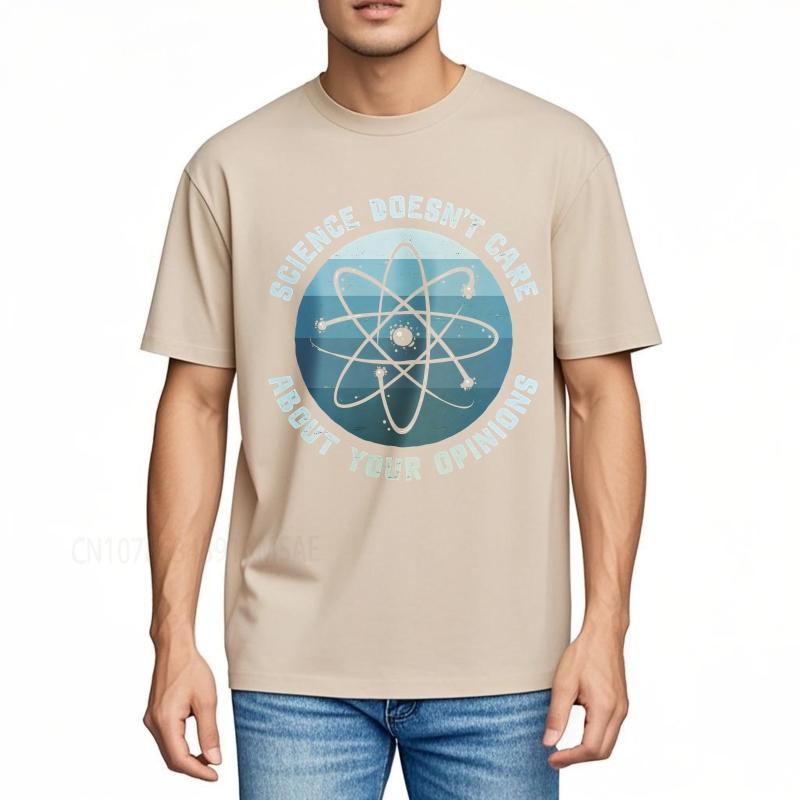 Big size summer Teenagers tshirt Science Doesnt Care About Your Opinions Short Sleeve Comfortable O Neck Tee shirt