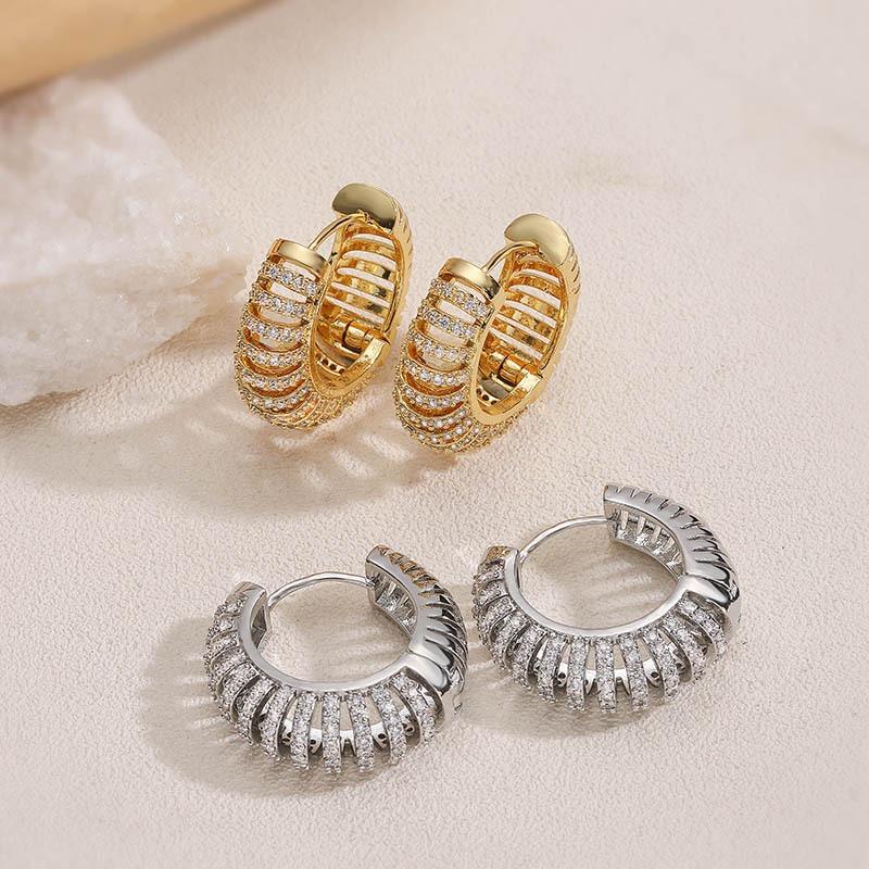ED6420 European and American Style Elegant Retro Hoop Earrings