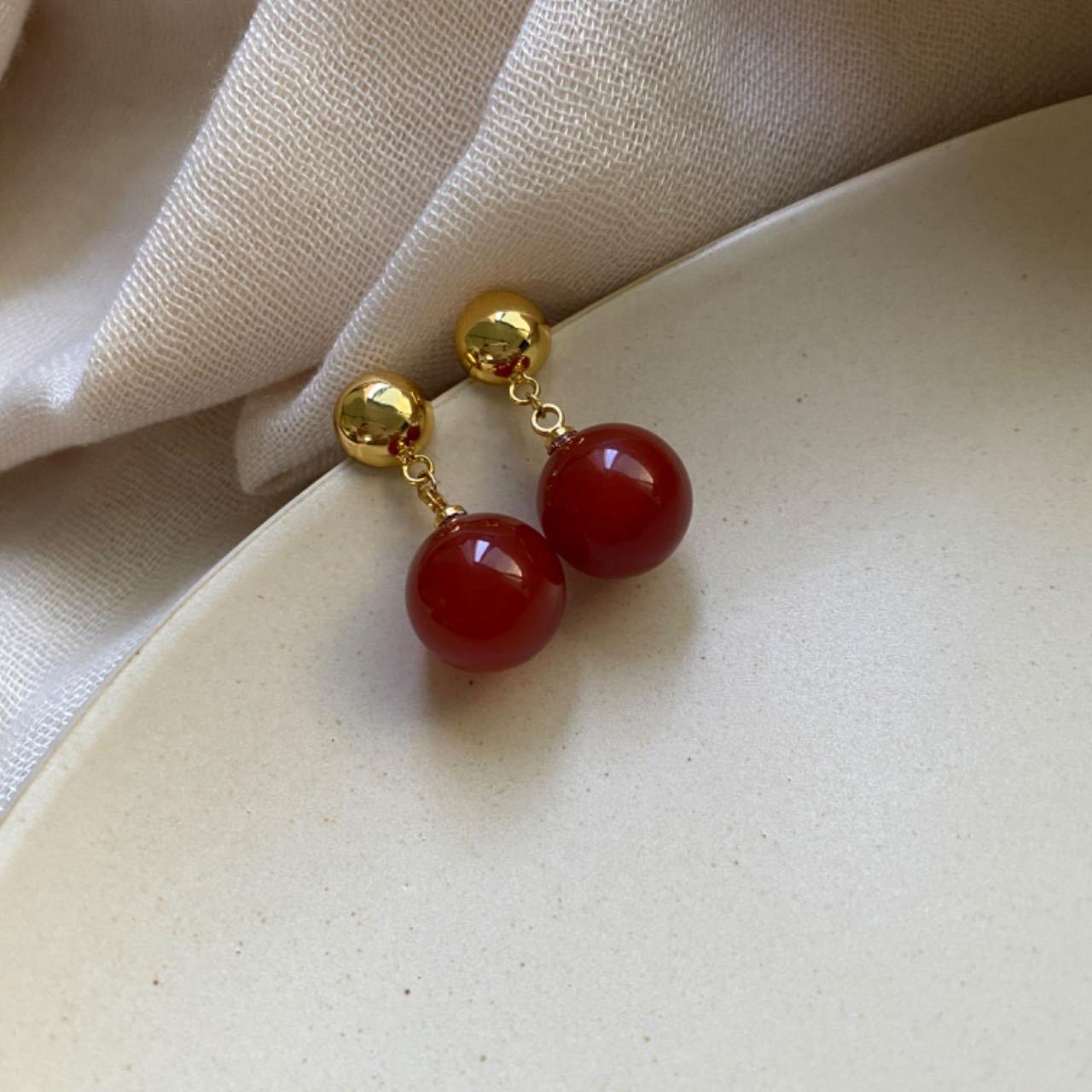 

Агатовые бусины высокого качества элегантный восточный шарм китайский стиль контрастный цвет пряжка ожерелье свитер цепочка шея цепочка