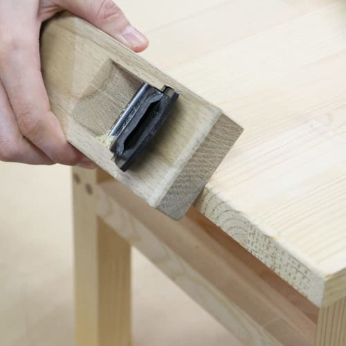 Kakuri Sangyo Mini Plane, Oak Core, 42mm Blade Width, 150mm Base, Planer, Flat, DIY Carpentry Tool, Wood Surface Finishing, 41430