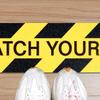 3PCS Watch Your Step Sign,6 x 24 Inch Premium Self Adhesive Watch Your Step Sticker for Workplace Home Business Safety Wet Floor Caution,Help Prevent