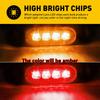 8PCS  Amber LED Side Marker Clearance Lights Waterproof Trailer Truck RV