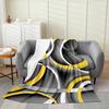Contemporary Swirl Ring Line Art Pattern Comfortable Fleece Blanket Fit Living Room Bed Office All-match Simple Household Decor