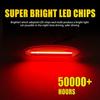 Red Lens LED Rear Fender Side Marker Lights For 1997-2004 Chevrolet Corvette C5