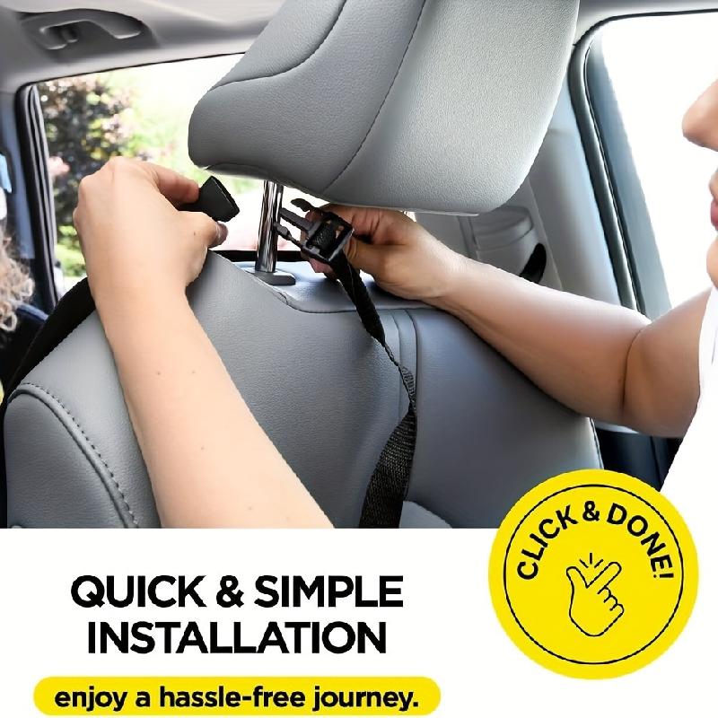 Car Oxford Waterproof Kick Mats Backseat Protector From Dirt Mud Scratches Car Back Seat Cover for Kids With Storage Organizers