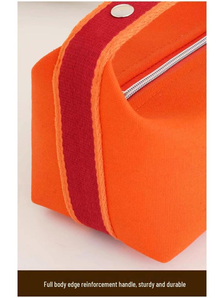 High-End Solid Color Makeup Travel Bag: Large Capacity, Three-Dimensional, Portable & Simple Design