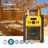 Radio FM De Chantier Nedis RDFM3100YW - Noir/Jaune - Bluetooth - IPX5 - 20 Présélections