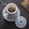Blue and white jade porcelain exquisite teacup water cup high-end office home tea mug high value cup