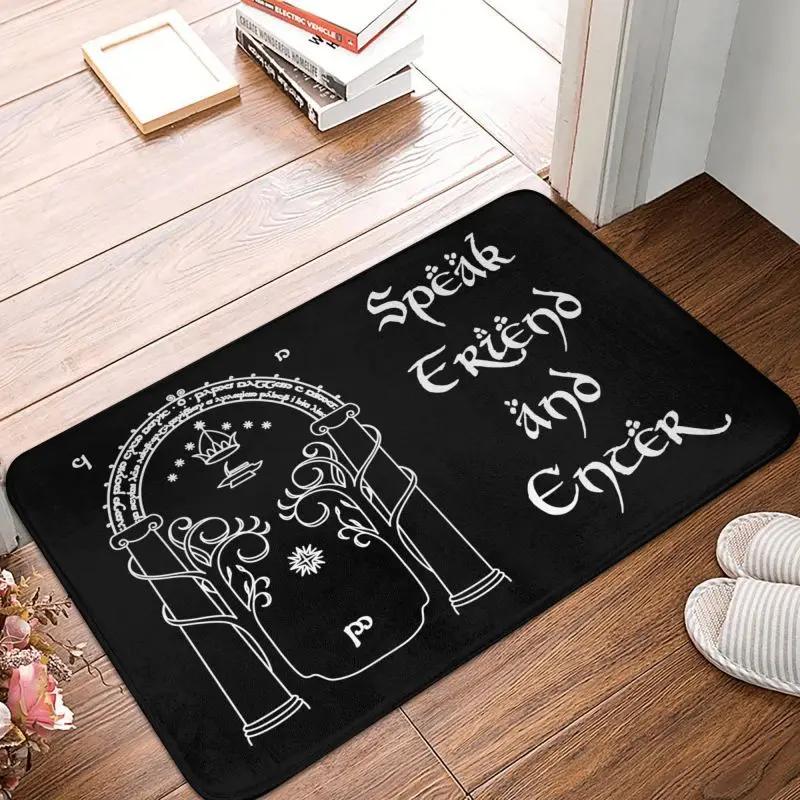 Parlez un ami et entrez paillasson antidérapant salle de bain cuisine tapis jardin Garage porte sol entrée tapis