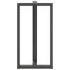 Vidaxl Nogi Do Stołu Barowego, 2 Szt., Antracyt, 60X35X(110-111)Cm