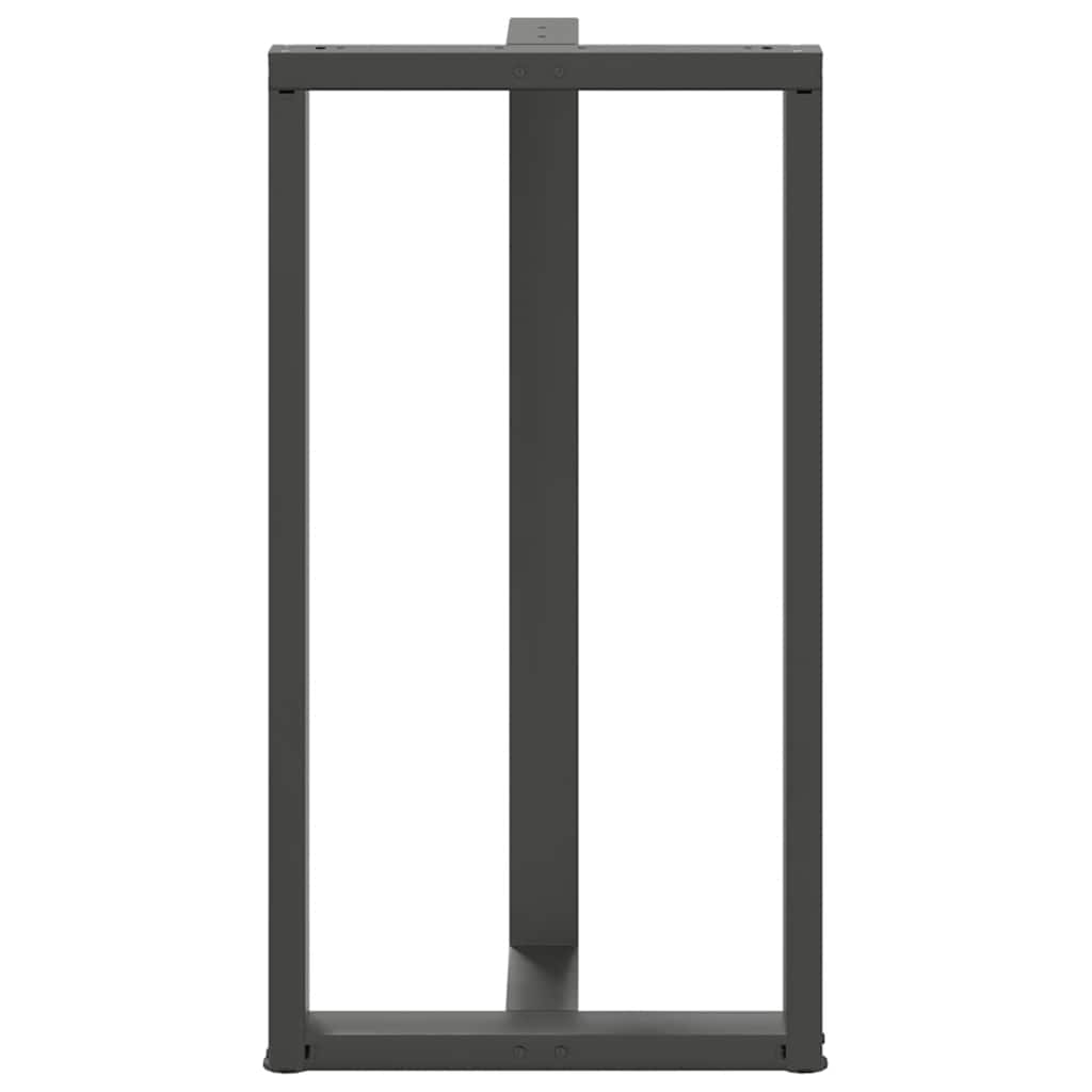 Vidaxl Nogi Do Stołu Barowego, 2 Szt., Antracyt, 60X35X(110-111)Cm