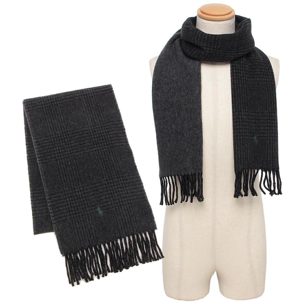 Polo Ralph Lauren and RALPH LAUREN PC0945 036 Scarf, Gray, Men's Women's, [Used]