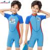 2.5MM Children's Diving Suit Men Middle Warm Swimsuit One-piece Short-sleeved Student Surfing Mother