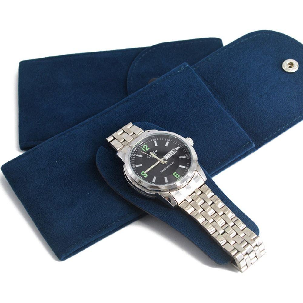 Anti-dust Watch Case Velvet Watch Holder Elegant Snap Watch Bag  Travel