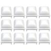 White PP Pool Fence Post Covers Fits 1 5 Inch Square Hollow Posts for Enhanced Safety Around Above Ground Pools