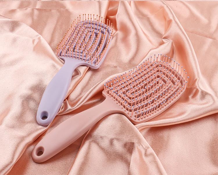Back-shaped Mosquito Coil TT Comb Hair Styling Set, Straight Hair, Eight-claw Ribs Comb, Hollow Massage Comb