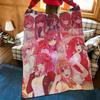 Anime T-The Q-Quintessential Q-Quintuplets Throw Flannel Blanket Suitable for Sofas Beds Offices Travel, Camping Chairs