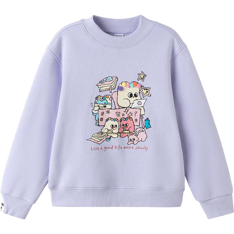 Balabala Girls Naipupu IP Fleece-Lined Sweatshirt 165