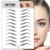 3D Semi-Permanent Waterproof Embroidered Eyebrow Tattoo Stickers for Beginners