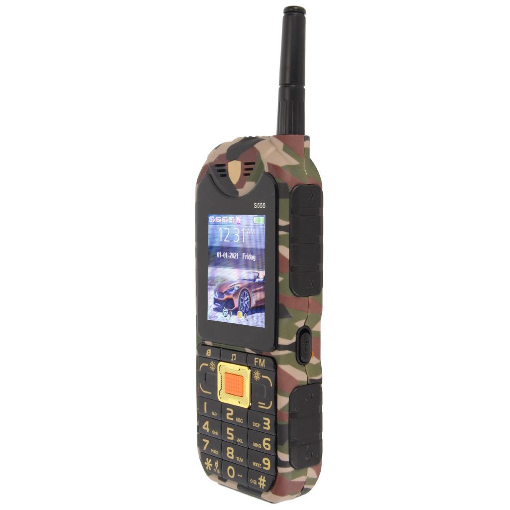 Teléfono 2G S555 Desbloqueado para Ancianos Botón Grande 2.2 Pulgadas Teléfono Básico para Mayores Volumen Alto 4 Tarjetas 4