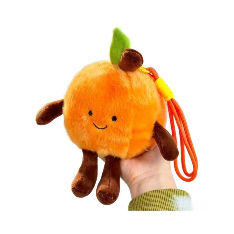 Fruit Series Plush Keychain With Pp Cotton Filling For Gift And Decor