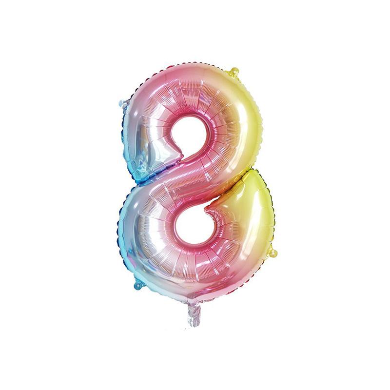 32 Zoll große Folien-Geburtstagsballons, Zahlenballonfiguren, alles Gute zum Geburtstag, Partydekorationen, Kinderballon, Geburtstagsluftglobos