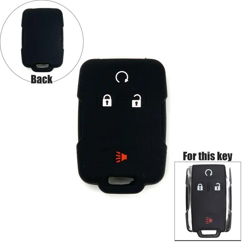 Car Key Case Smart Keyless Remote Fobs Shell Cover Keychain for Chevrolet Suburban Tahoe 2018 GMC Yukon